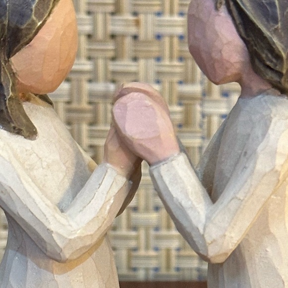 🌟2xHP🌟VTG 2000 Set 2 Willow Tree "Sisters by Heart" Artist Susan Lordi Demdaco - Picture 3 of 12